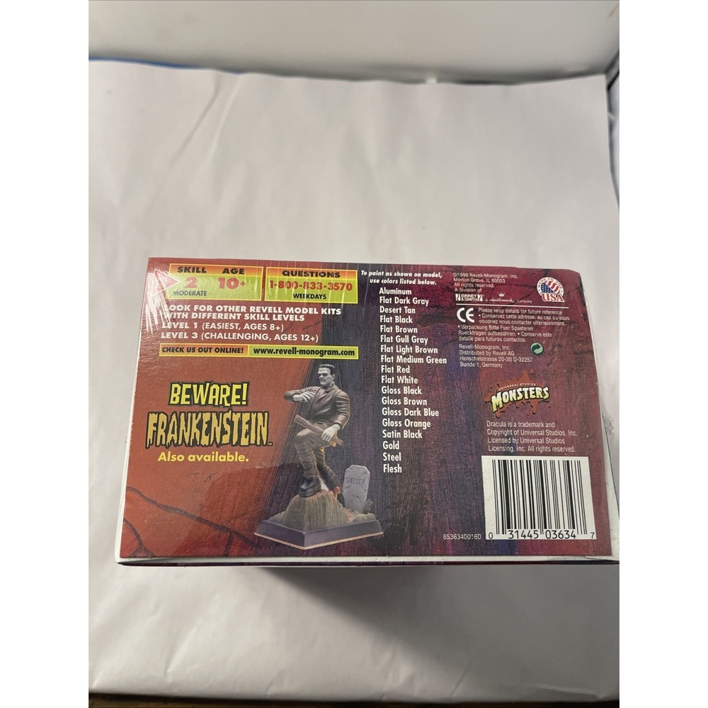Revell 1/12 Scale Monsters of the Movies Universal Monsters Dracula Model New - Picture 6 of 13